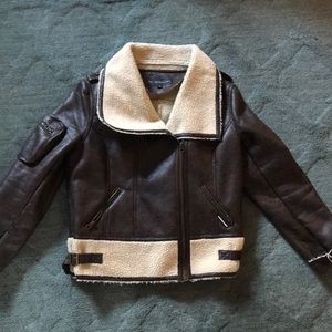Members Only brown bomber jacket